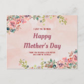 Carte Postale Fête des mères de l'aquarelle (Devant)
