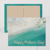 Carte Postale Fête des mères de plage (Devant / Derrière)