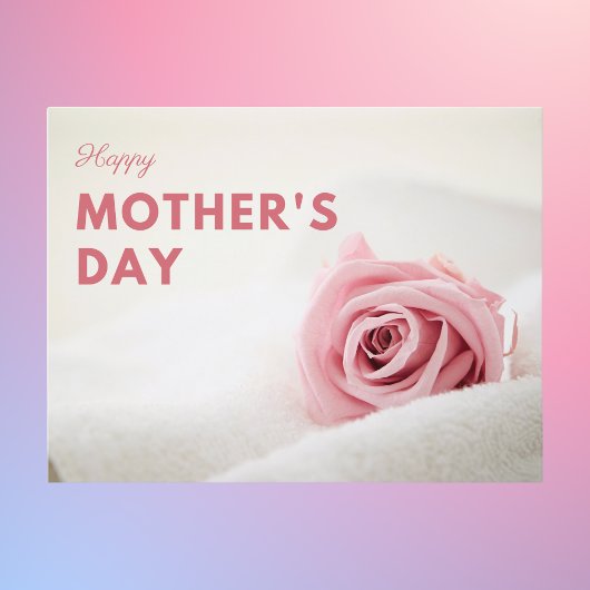 Carte Postale Fête des mères de rose douce