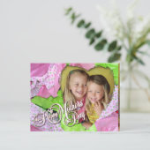 Carte Postale Fête des mères du coeur des tissus (Debout devant)