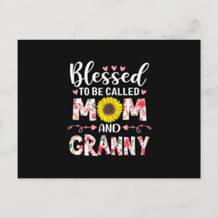 Carte Postale Fête des Mères Floral de Maman et Mamie