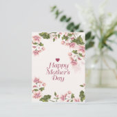 Carte Postale Fête des mères florales (Debout devant)