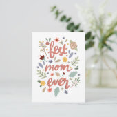 Carte Postale Fête des mères florales (Debout devant)