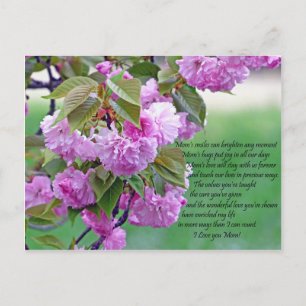 Carte Postale Fête des mères - Je t'aime