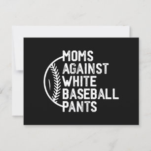 Carte Postale Fête des mères Jeu des mamans contre le baseball b