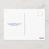 Carte Postale Fête des mères joyeuses à la florale rose (Dos)