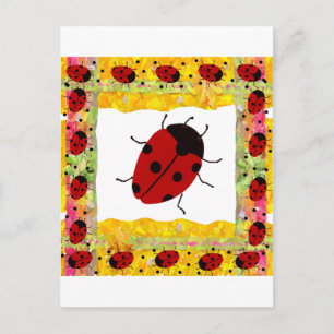 Carte Postale Fête des mères Ladybug