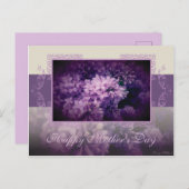 Carte Postale Fête des mères Lilac (Devant / Derrière)