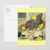 Carte Postale Fête des mères : Nous aimons maman ! (Devant / Derrière)