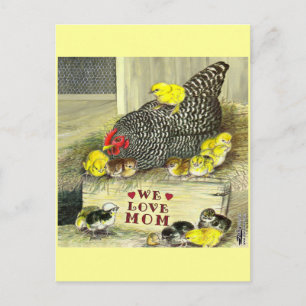 Carte Postale Fête des mères : Nous aimons maman !