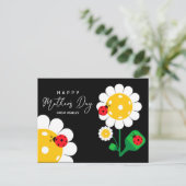 Carte Postale Fête des mères pour Pickleball Maman, noire (Debout devant)