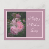 Carte postale Fête des mères rose (Devant)
