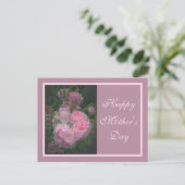 Carte postale Fête des mères rose (Debout devant)