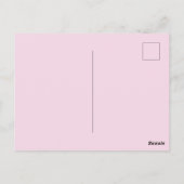Carte postale Fête des mères rose (Dos)