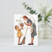 Carte Postale Fête des mères Vintage (Debout devant)