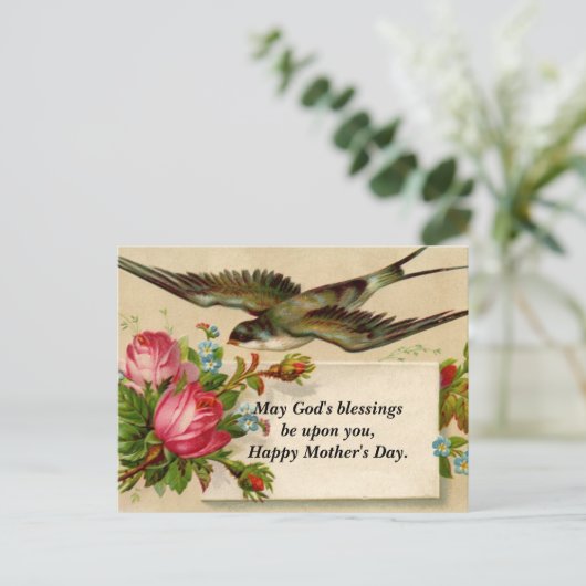 Carte Postale Fête des mères vintages (Debout devant)