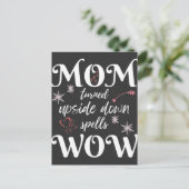 Carte Postale Fête des Mères WOW orthographié à l'envers MAMAN (Debout devant)