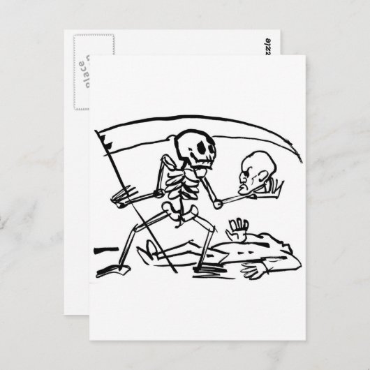 Carte Postale Fête des Morts, Mexique. Vers 1951. (Devant / Derrière)