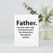 Carte Postale Fête des pères (Debout devant)