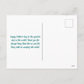 Carte postale fête des pères (Dos)