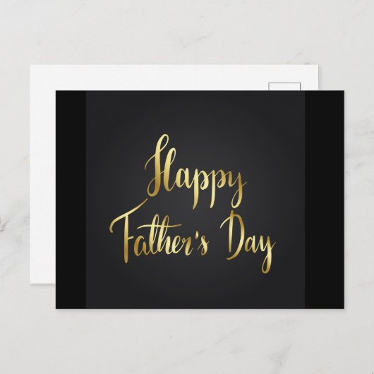 Carte postale fête des pères (Devant / Derrière)