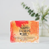 Carte Postale Fête des pères Bible Verse Proverbes 20:7 (Debout devant)