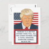 Carte Postale Fête des pères de Donald Trump (Devant / Derrière)
