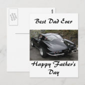 Carte Postale Fête des pères Meilleur papa jamais (Devant / Derrière)