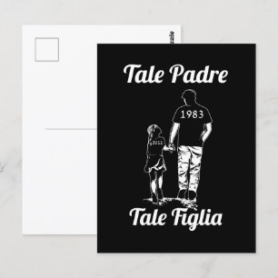 Carte Postale Fête des pères Personnalisée Du Nom Du Père Et De 