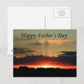 Carte postale Fête des pères Sunrise (Devant / Derrière)
