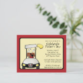 Carte Postale Fête des pères Tee off Invitation (Debout devant)