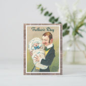 Carte Postale Fête des pères victorienne (Debout devant)