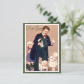 Carte Postale Fête des pères vintage (Debout devant)