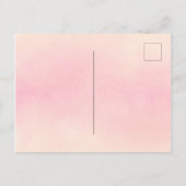 Carte Postale Fête d'été fleurs luxuriantes corail pêche invitat (Dos)