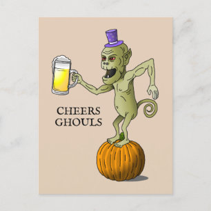 Carte Postale Fête d'Halloween Ghouls