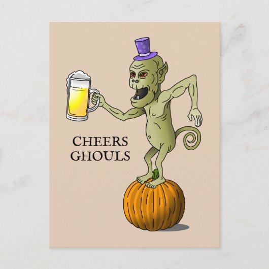 Carte Postale Fête d'Halloween Ghouls (Devant)