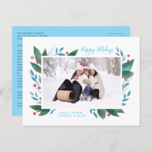 Carte postale Fête d'hiver et Berries Photo