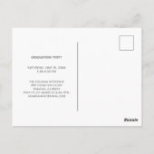 Carte Postale Fête d'obtention d'un diplôme de photographie mode (Dos)