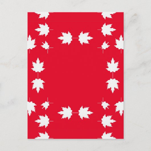 Carte Postale fête du canada (Devant)