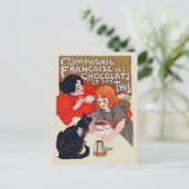 Carte Postale Fête du chocolat français Steinlen Art (Debout devant)