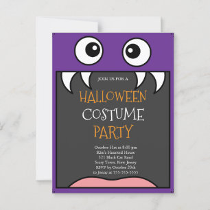 Carte Postale Fête du costume d'Halloween