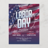 Carte Postale Fête du drapeau américain personnalisé (Devant)