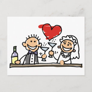 Carte Postale Fête du mariage