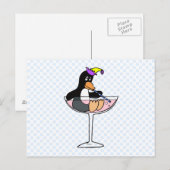 Carte Postale Fête du Pingouin (Devant / Derrière)