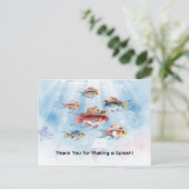 Carte Postale Fête du Poisson thème Texas MERCI (Debout devant)
