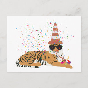 Carte Postale Fête du tigre - Animaux ayant une fête