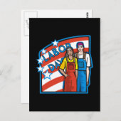 Carte Postale Fête du travail (Devant / Derrière)