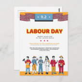 Carte Postale Fête du Travail (Devant / Derrière)