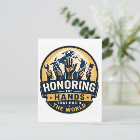 Carte Postale Fête du Travail  (Debout devant)