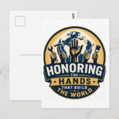 Carte Postale Fête du Travail  (Devant / Derrière)